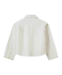 Meisjes blouse lange mouw ecru