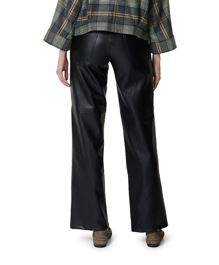 5-Pocket Straight dames broek zwart