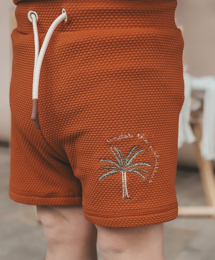 Jongens zwemshort brique