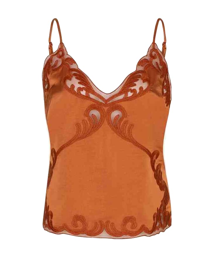 Dames top oranje