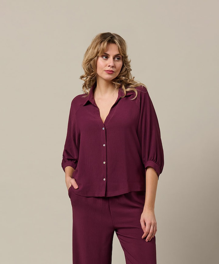 Dames blouse paars