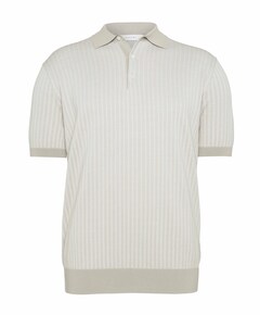 Heren polo beige