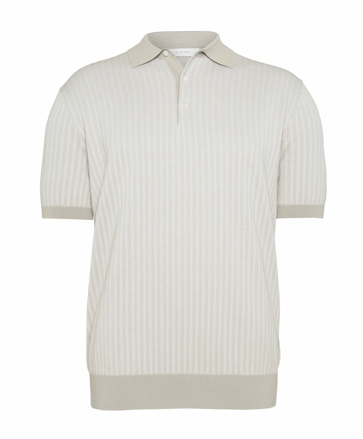 Heren polo beige