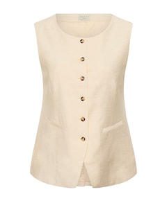 Dames gilet beige