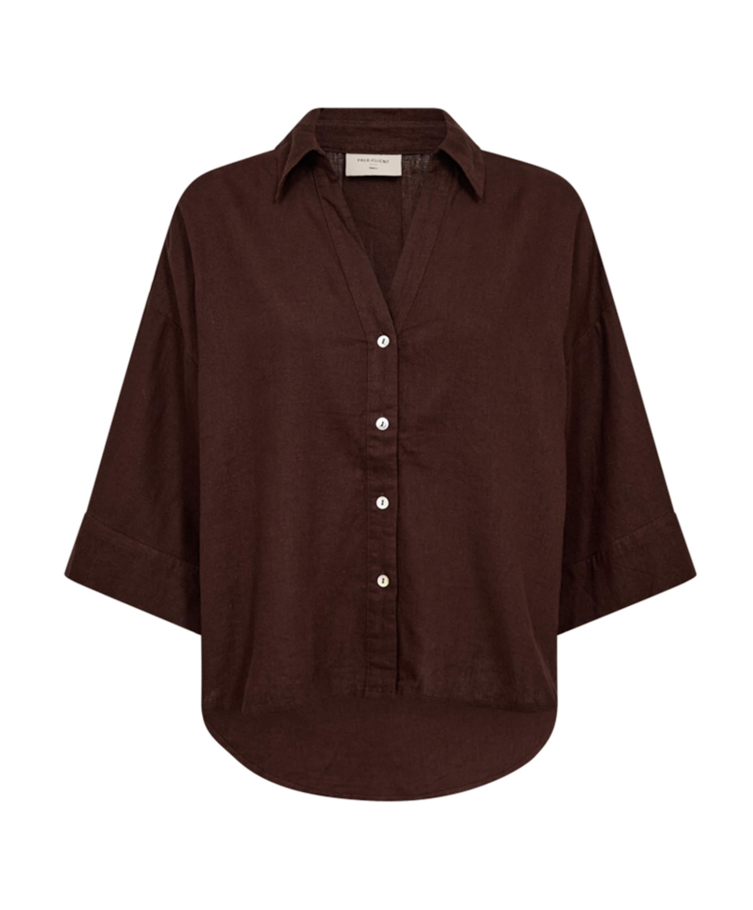 Dames blouse bruin