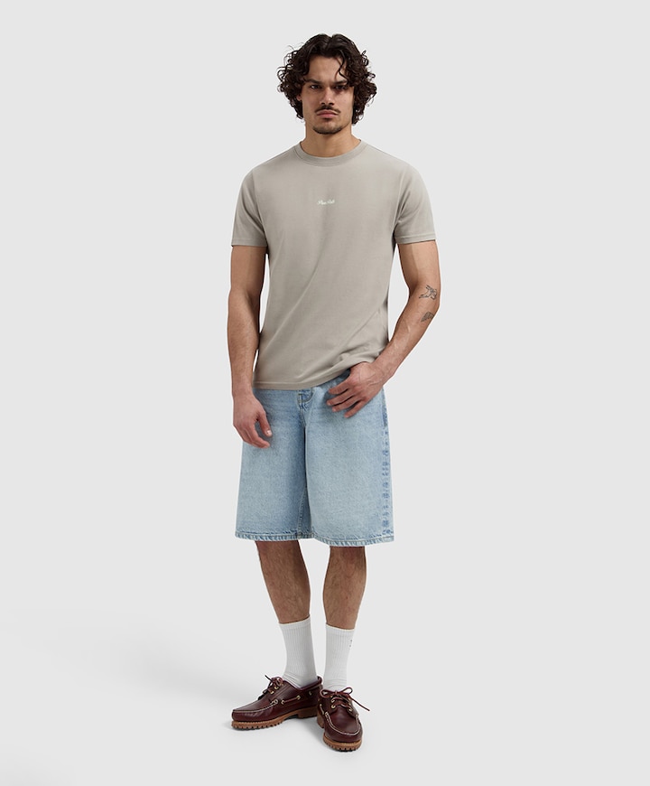 Heren T-shirt beige
