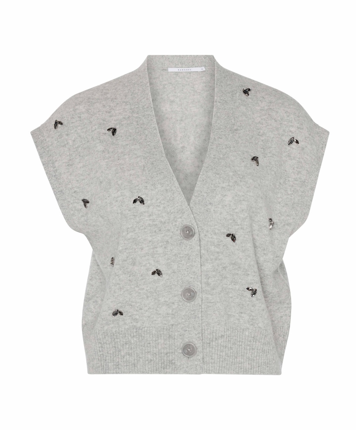 Dames gilet grijs