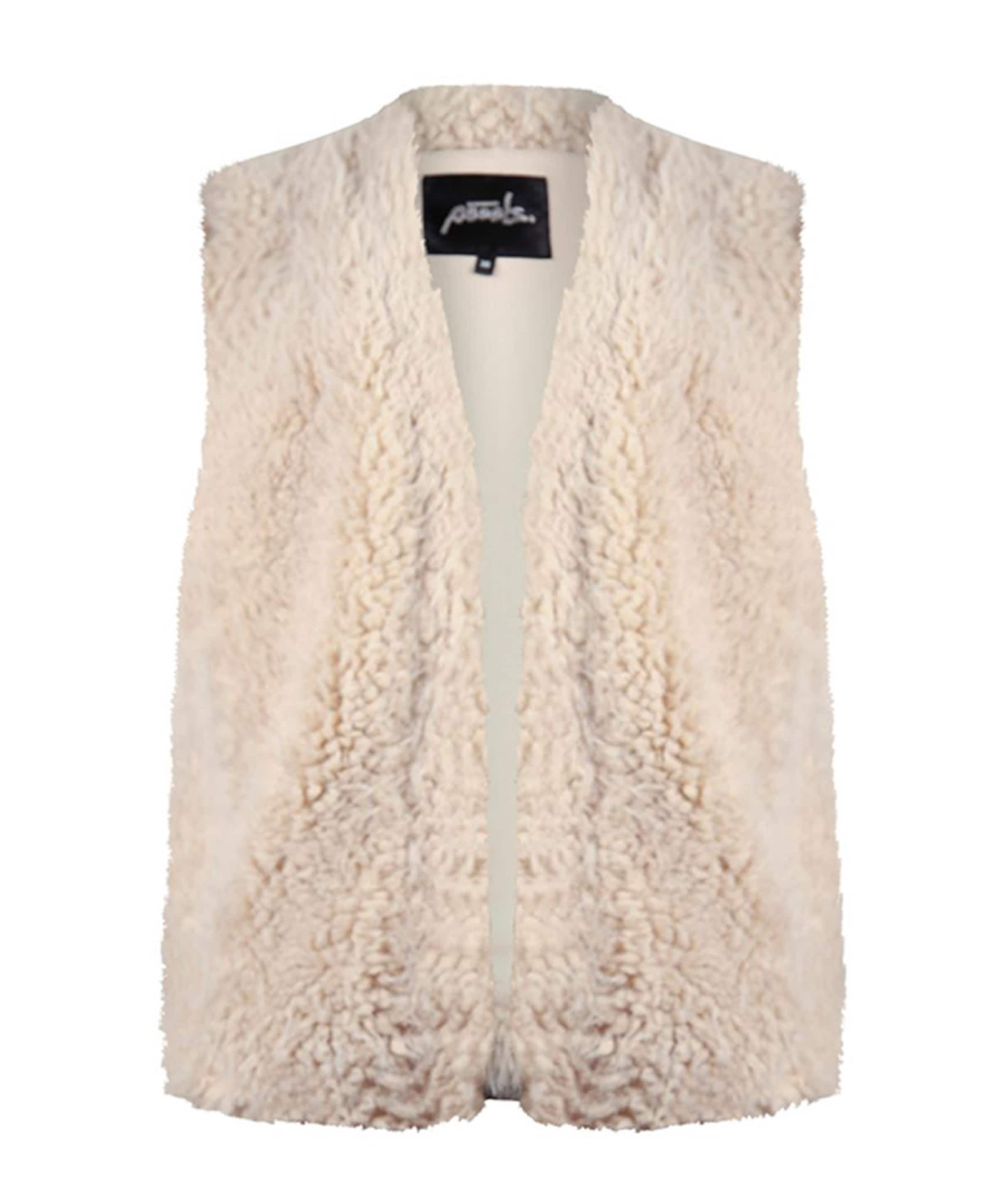 Dames gilet beige