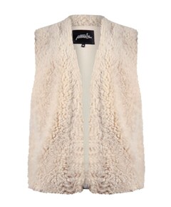 Dames gilet beige