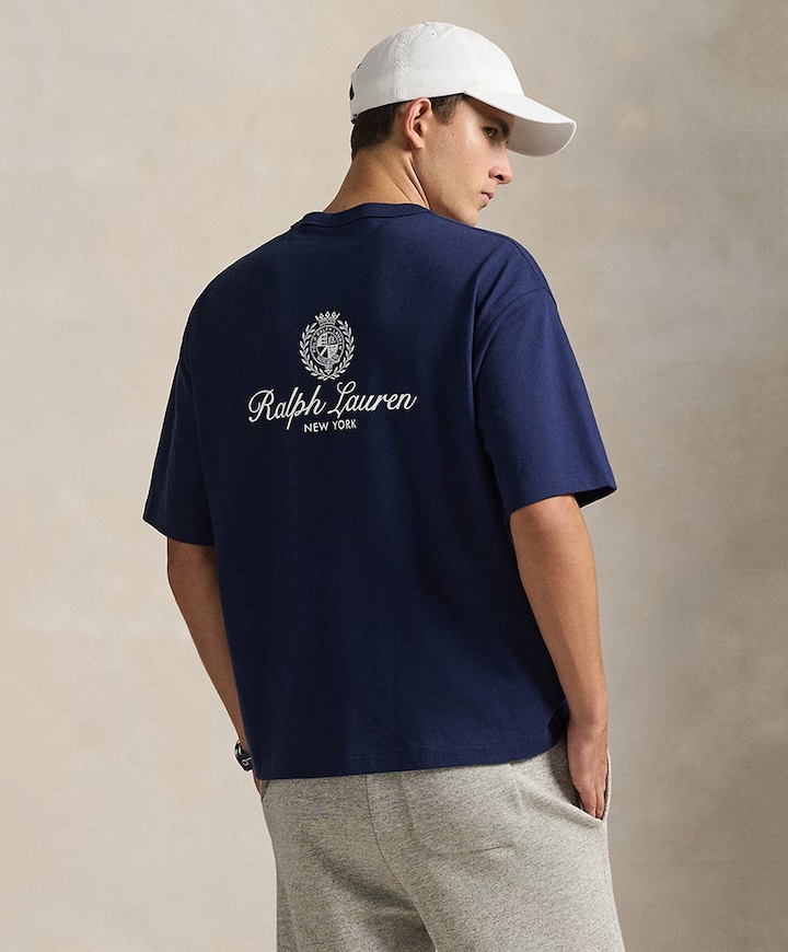 Heren T-shirt blauw