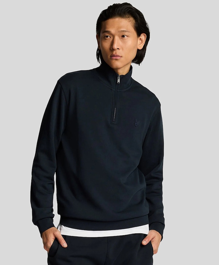 Sweater met rits blauw