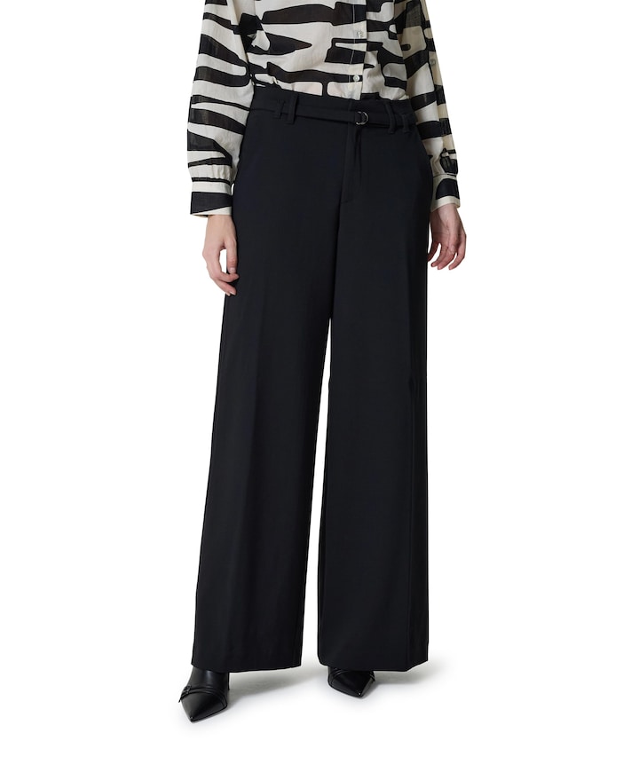 LIVA CHIC BELT dames pantalon zwart