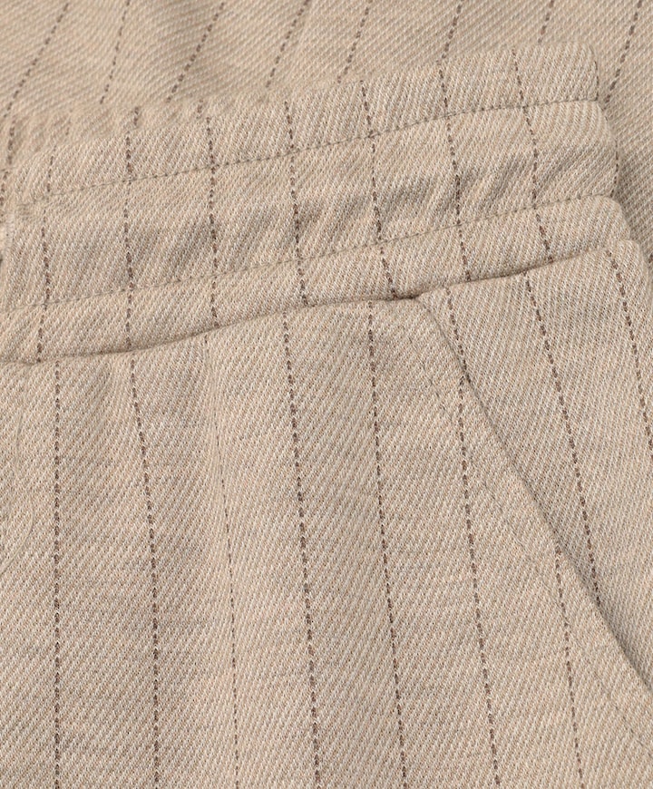 Stripe jongens broek beige