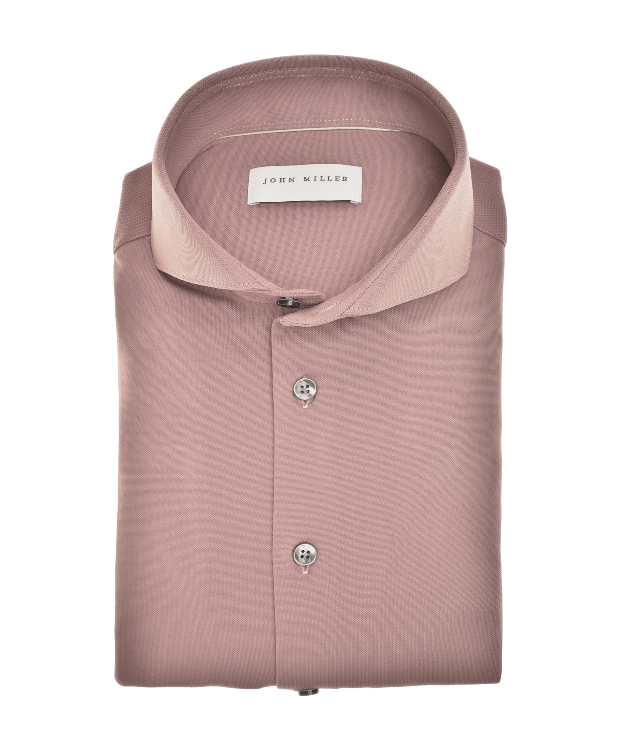 Heren overhemd lange mouw roze