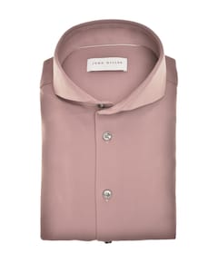 Heren overhemd lange mouw roze