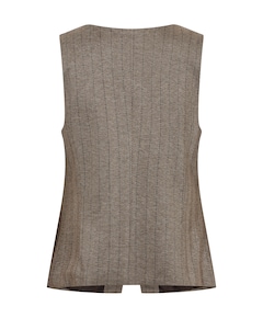 Dames gilet beige