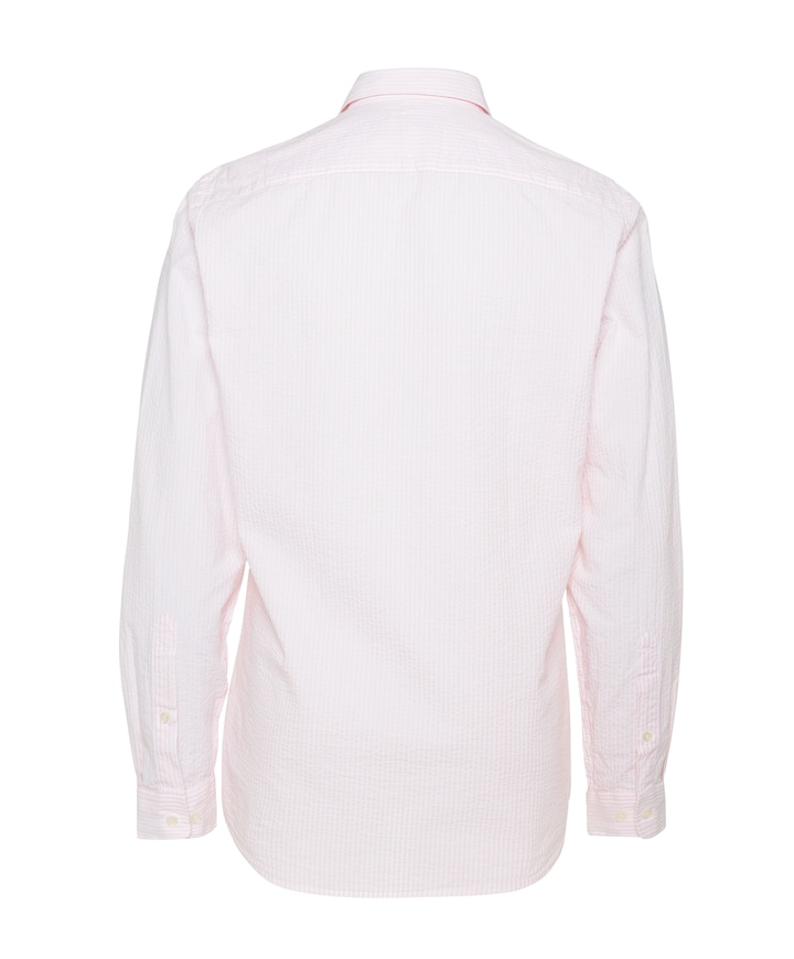 Heren overhemd lange mouw roze