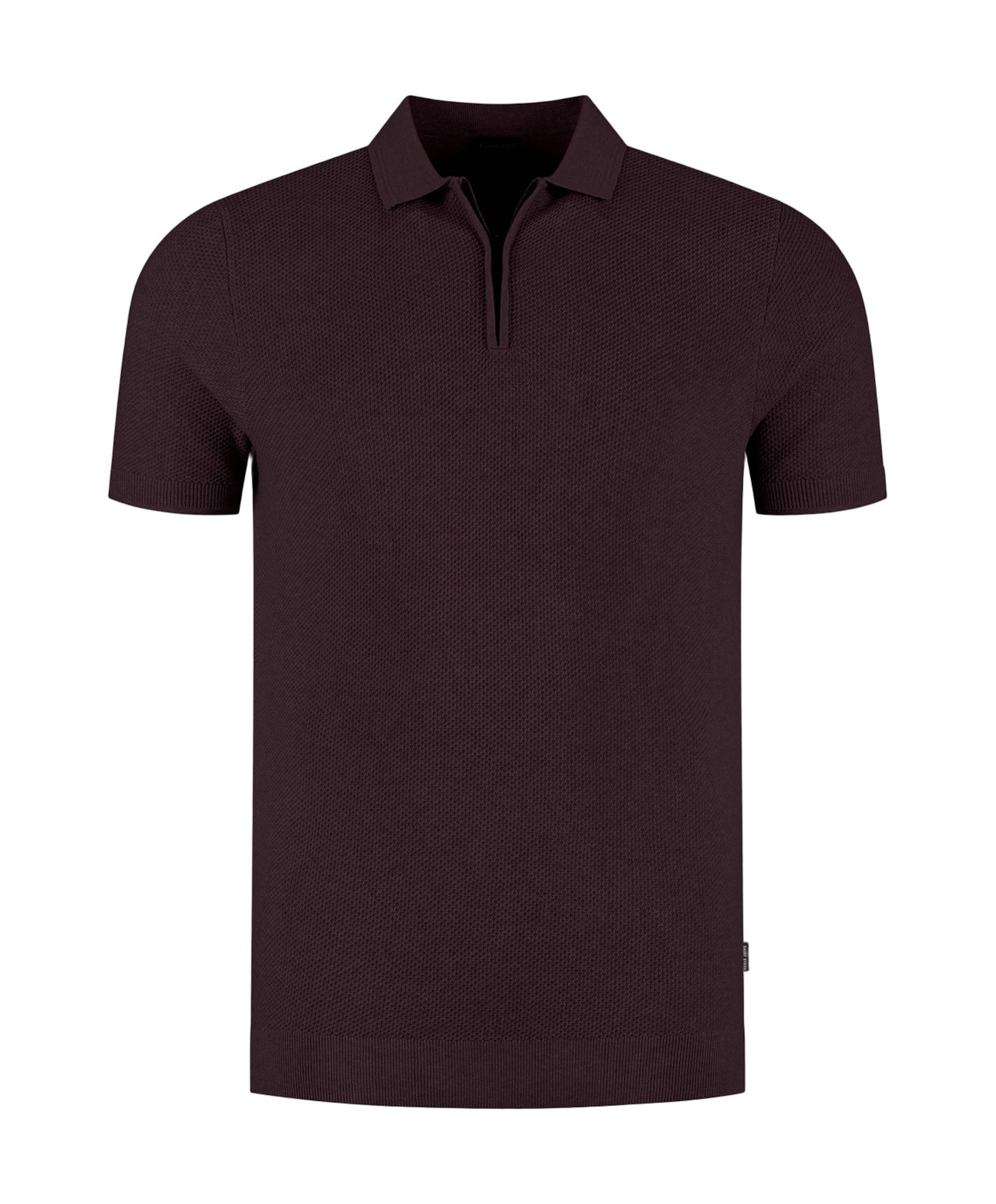 Heren polo bordeaux
