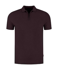 Heren polo bordeaux
