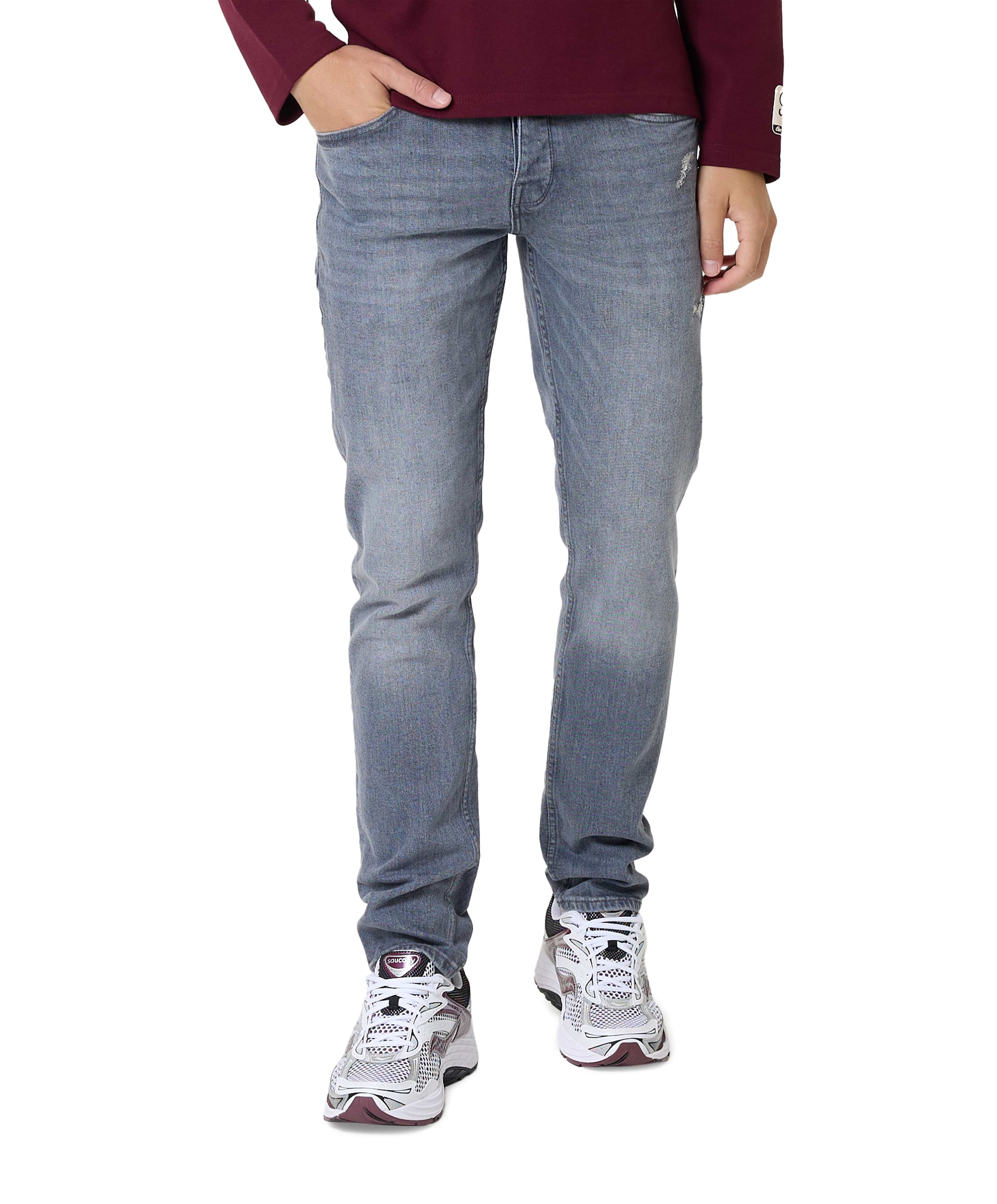 The Ryan Slim Fit Jeans heren jeans grijs