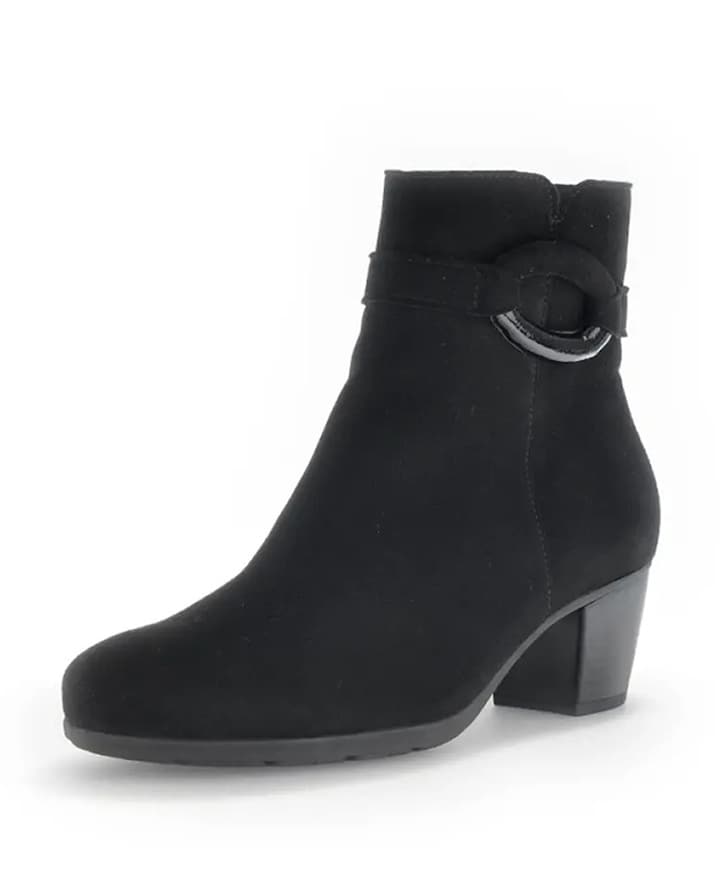 dames enkellaarzen zwart