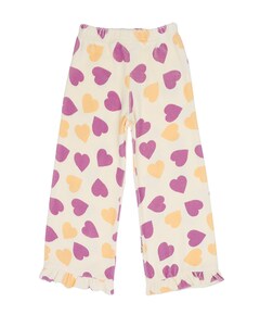 Classic ruffled meisjes broek ecru