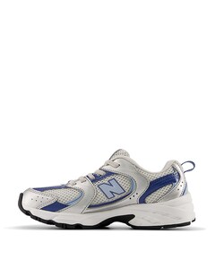 530 bungee lace uniseks sneakers  zilver