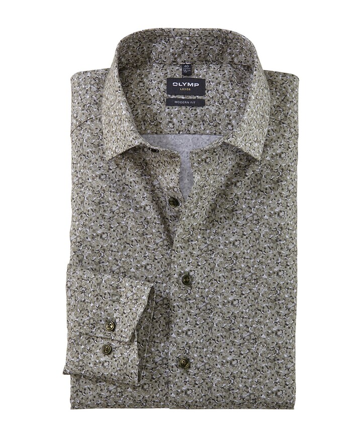 Overhemd lange mouw groen