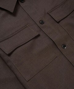 Heren overshirt bruin