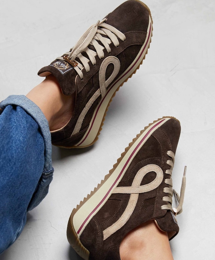 Mikki Eve dames sneakers bruin