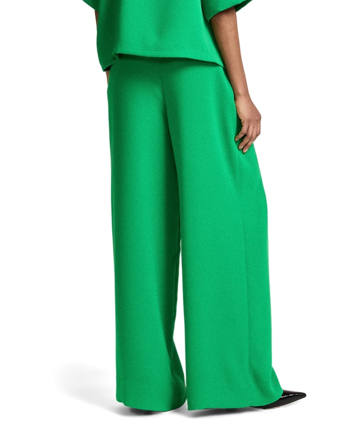 Kelsea Wide Leg dames pantalon groen