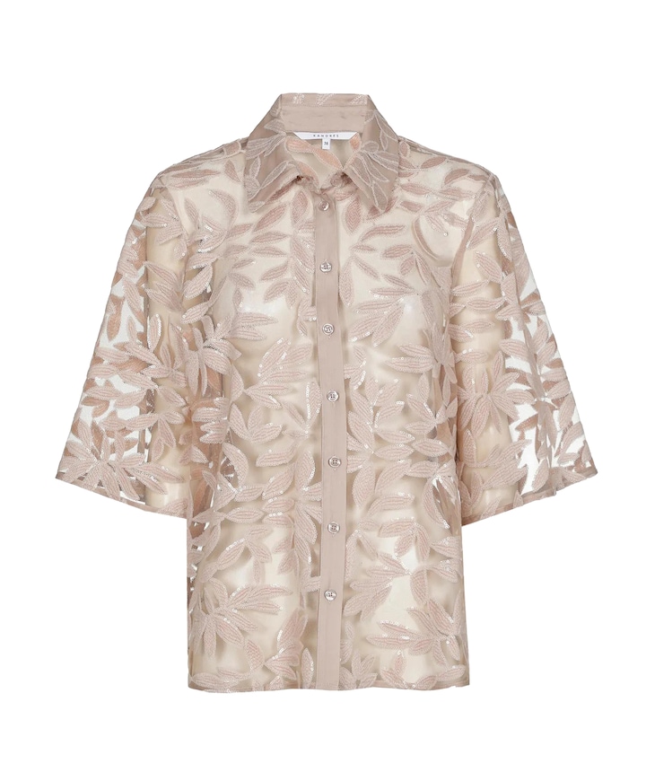 Dames blouse beige