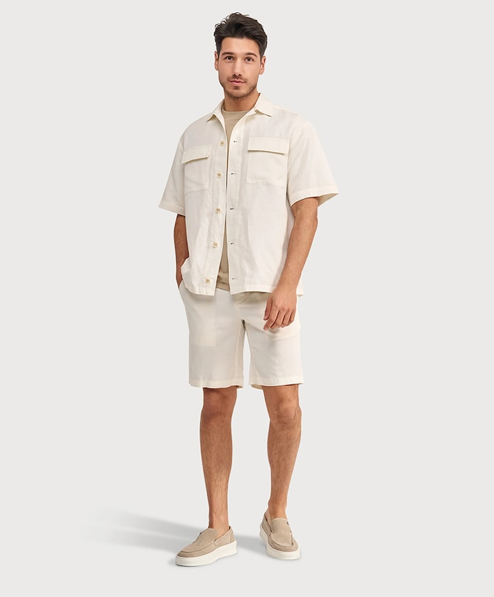 Blue Industry heren korte broek ecru