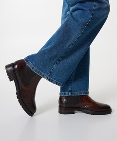 Valya dames enkellaarzen bruin