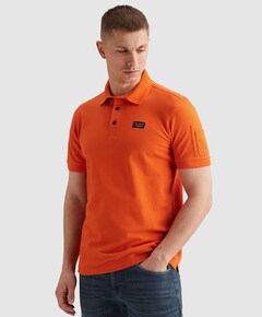 Heren polo oranje