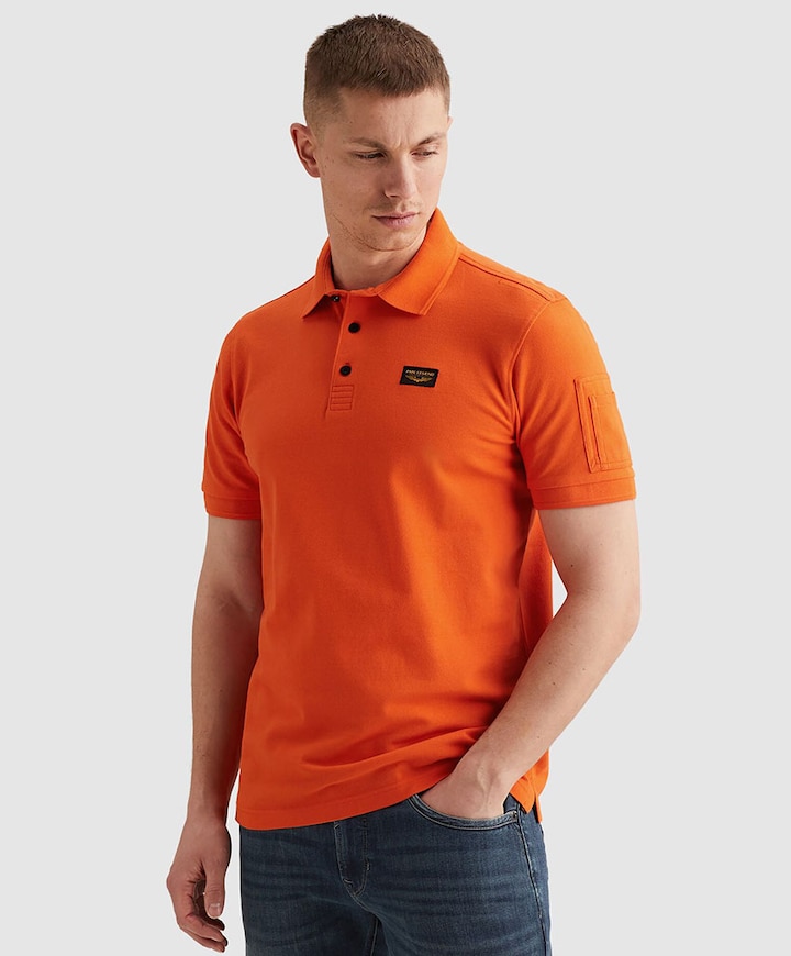 Heren polo oranje