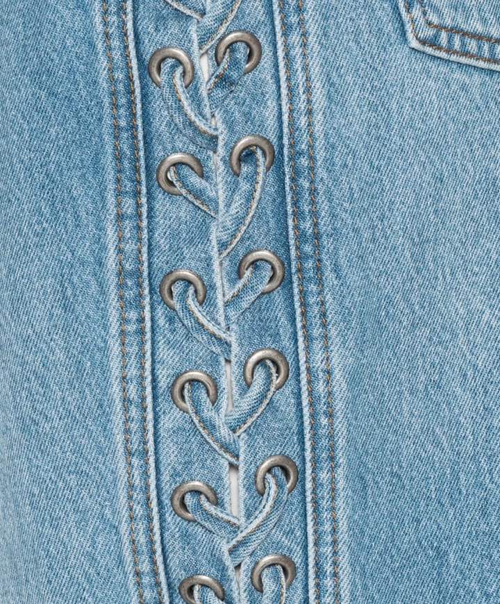 Twisted Lacing dames jeans blauw