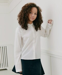 Meisjes blouse lange mouw ecru