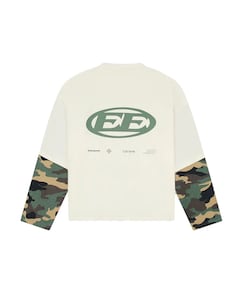 Uniseks longsleeve ecru