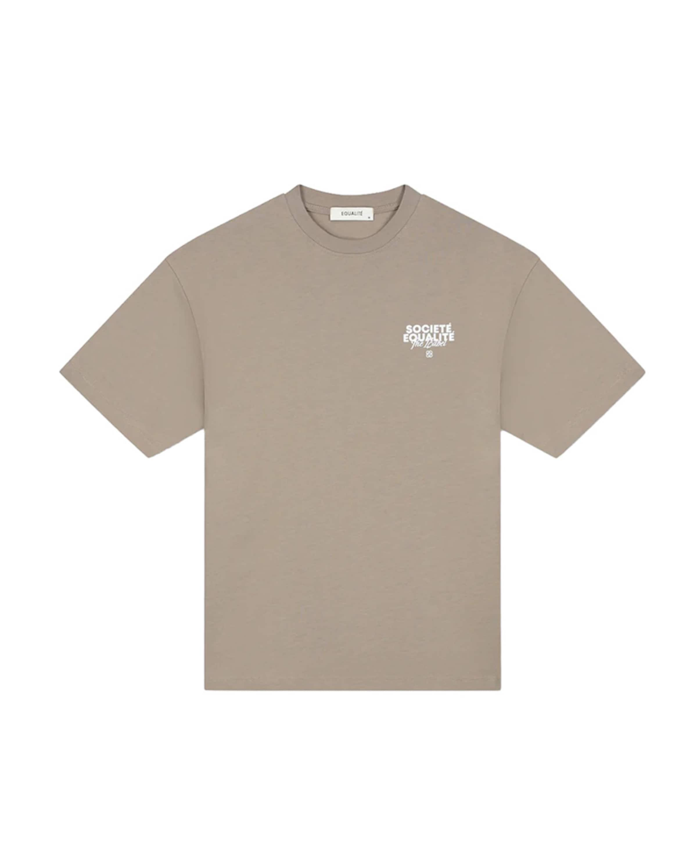 Uniseks t-shirt beige