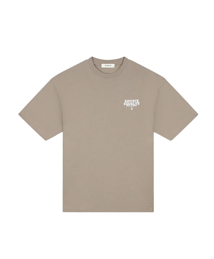 Uniseks t-shirt beige