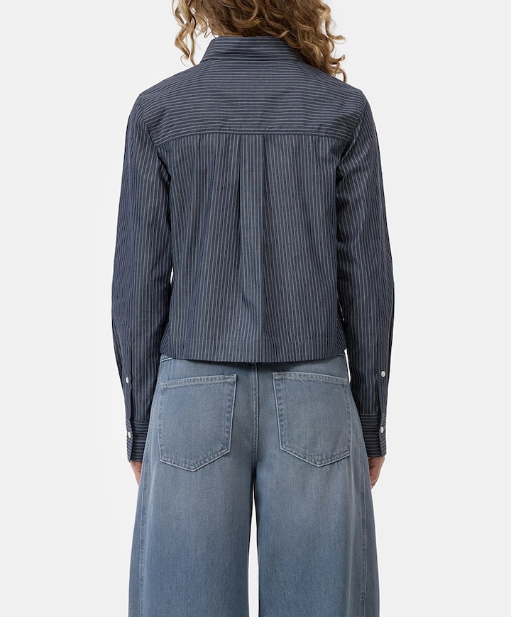 Dames blouse blauw
