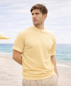 Heren T-shirt geel