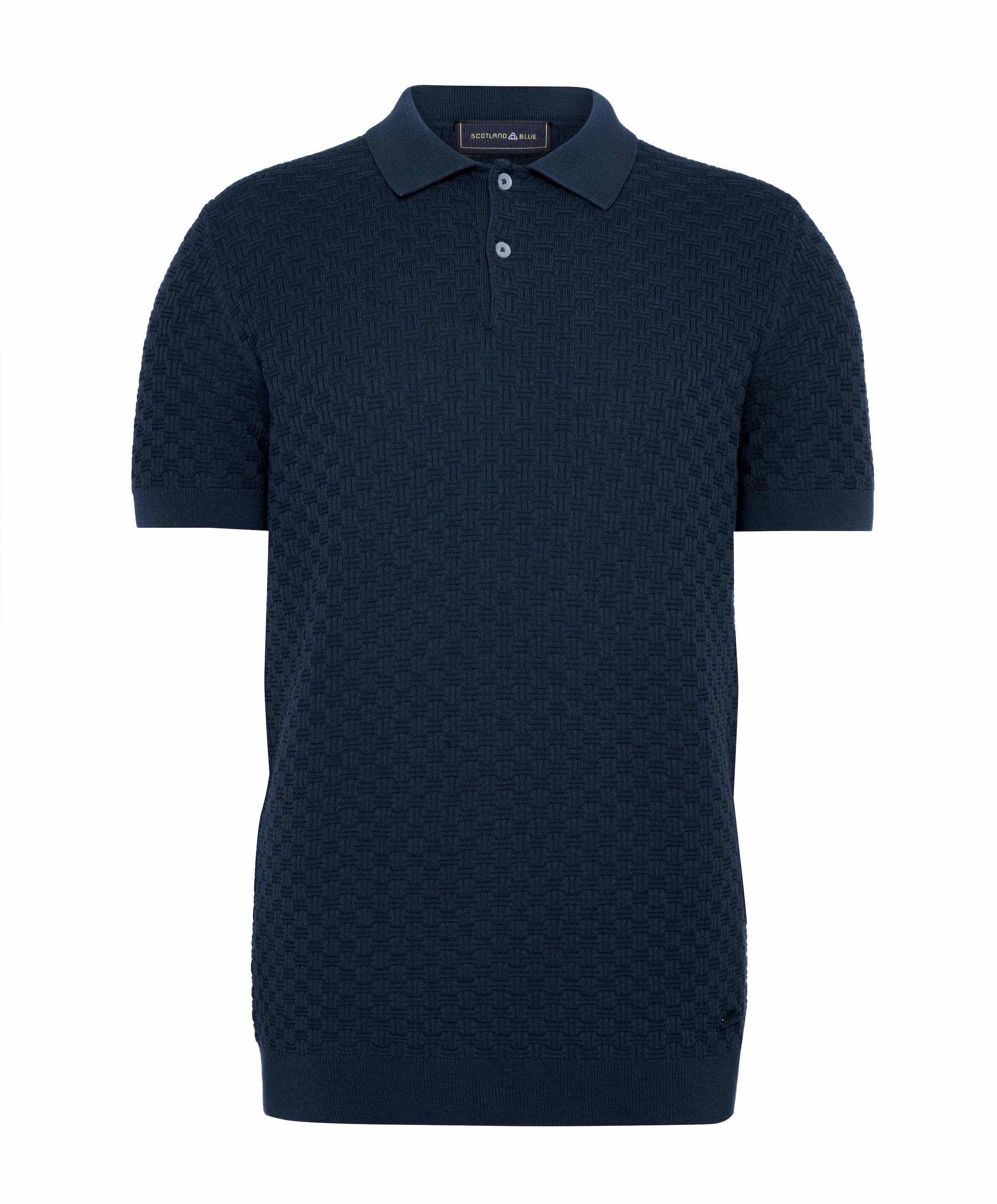 Heren polo blauw