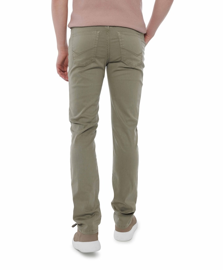5-Pocket Modern Fit broek groen