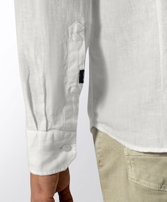 Heren overhemd lange mouw wit