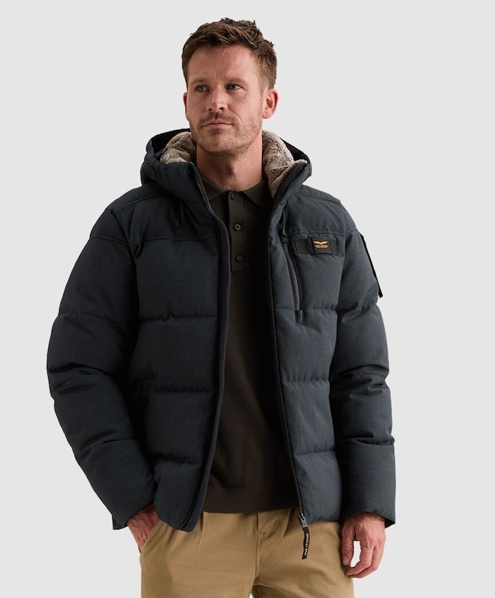 Heren jas blauw