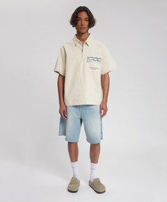 Heren polo ecru
