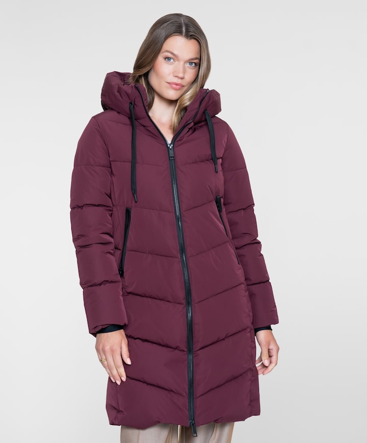 Dames jas bordeaux