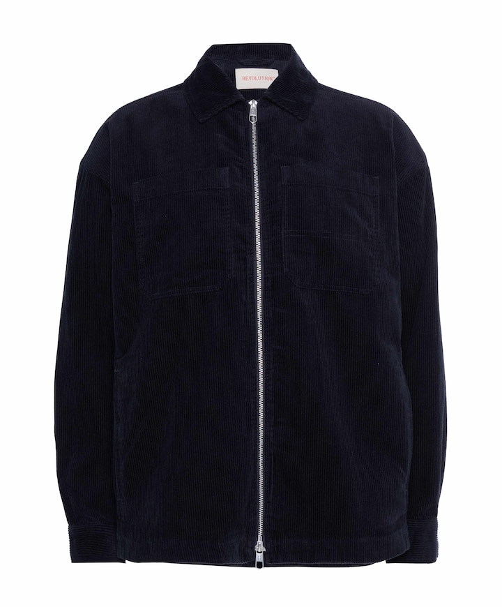Heren overshirt blauw